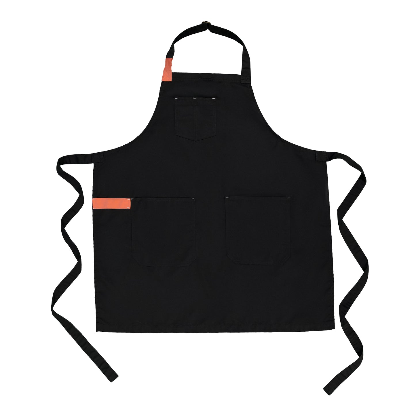 MANDIL TOKYO NEGRO( NARANJA )