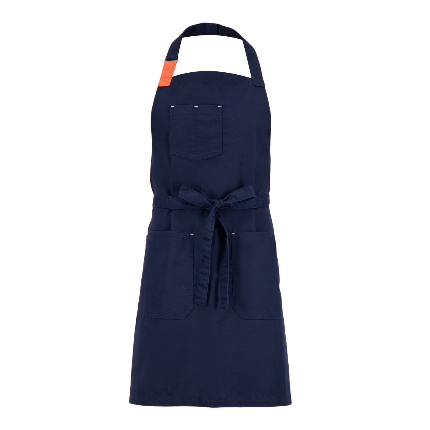 MANDIL TOKYO AZUL MARINO ( NARANJA )