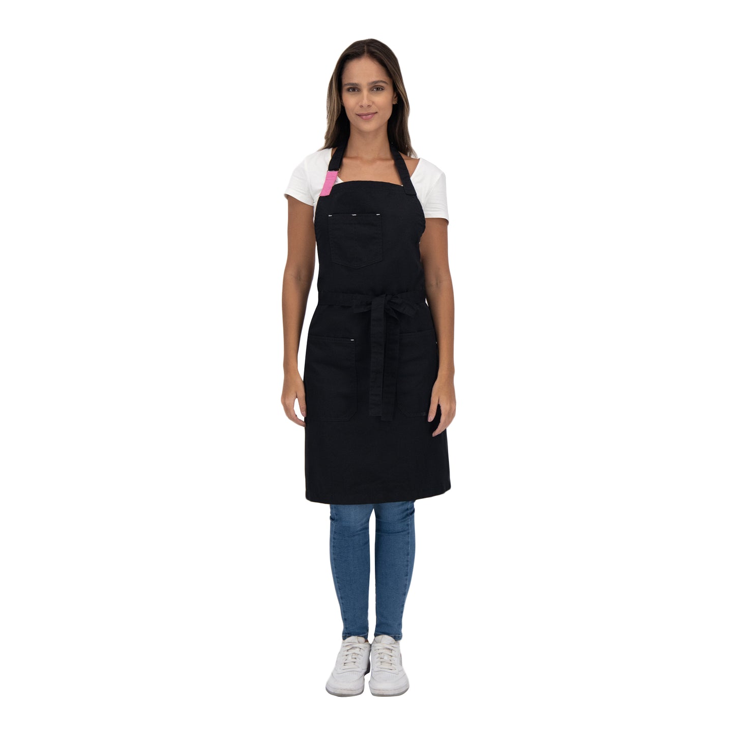 TOKYO BLACK APRON (PINK)