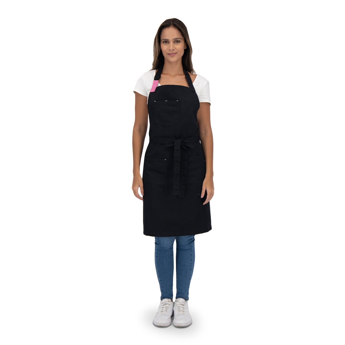 TOKYO BLACK APRON (PINK)