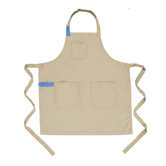 MANDIL TOKYO BEIGE (AZUL CIELO)