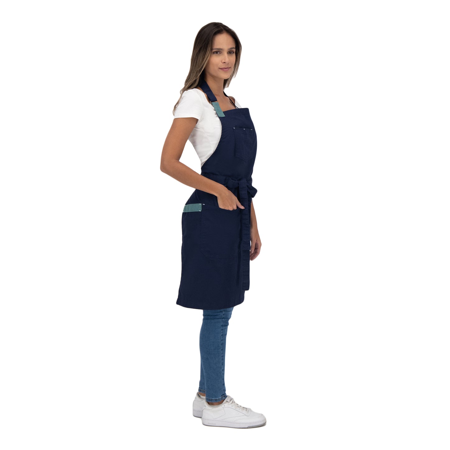 MANDIL  TOKYO  AZUL MARINO ( AZUL AQUA )