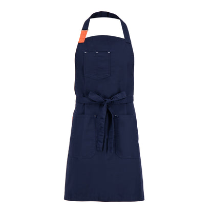 MANDIL  TOKYO  AZUL MARINO ( NARANJA )