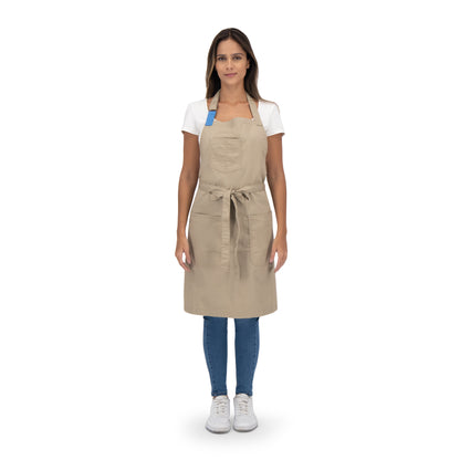 MANDIL TOKYO BEIGE (AZUL CIELO)