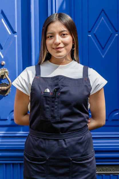 MANDIL  DUBAI AZUL MARINO