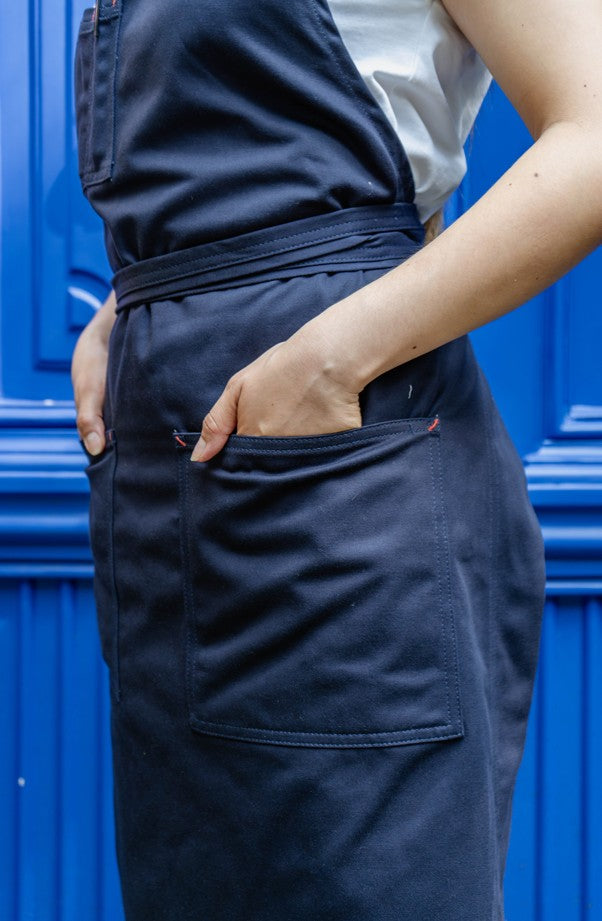 MANDIL  DUBAI AZUL MARINO