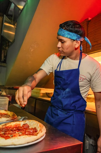 MANDIL MADRID AZUL ULTRAMAR