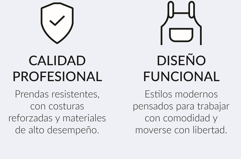 MANDIL TOKYO DENIM AJEDREZ AZUL MEDIO (BEIGE)